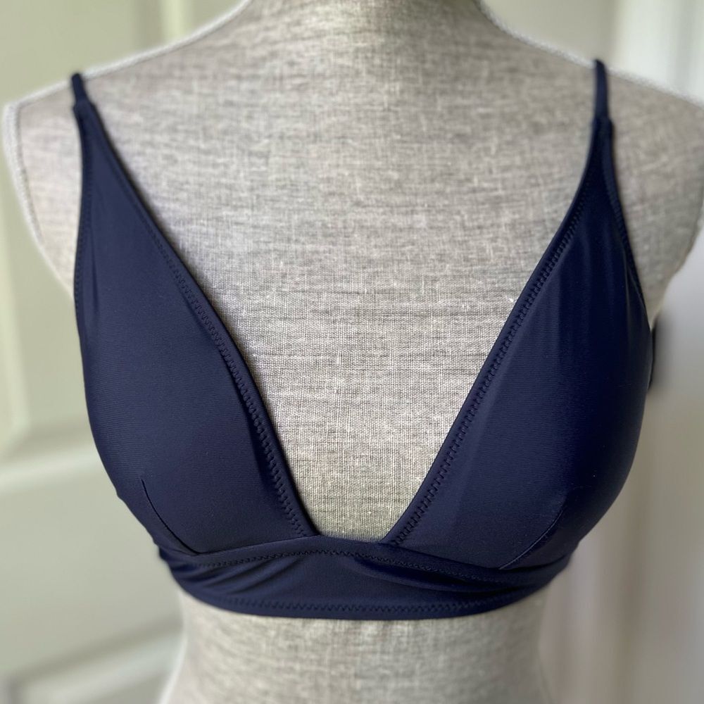 JCrew Plunge Bikini Top XS